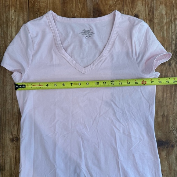 LUSOMÉ Women’s Pink Cotton Stretch Sleep Shirt Night Gown V-neck Aline Small EUC - Picture 7 of 8